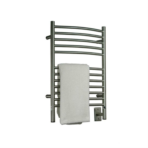 Amba Products ECB Jeeves Model E Curved 12-Bar Hardwired Towel Warmer - 6.5 x 21.25 x 31.75 in. - Brushed Finish