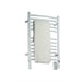 Amba Products Jeeves Collection ECW Model E Curved 12-Bar Hardwired Towel Warmer - 6.5 x 21.25 x 31.75 in. - White Finish