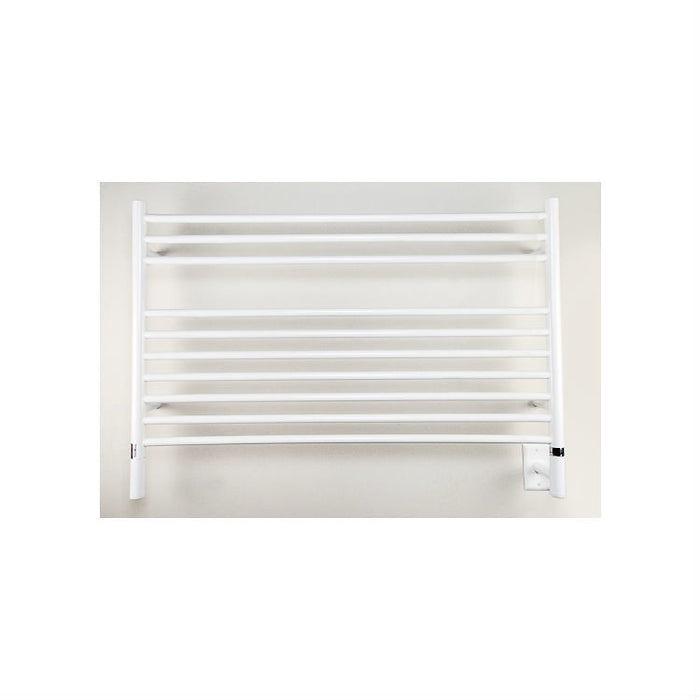 Amba Products LSW Jeeves Model L Straight 10-Bar Hardwired Towel Warmer - 4.5 x 40.25 x 27.75 in. - White Finish