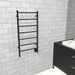 Amba Products FSMB Jeeves Model F Straight 7-Bar Hardwired Drying Rack Towel Warmer - 4.5 x 21.25 x 41.75 in. - Matte Black Finish