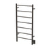 Amba Products FSO Jeeves Model F Straight 7-Bar Hardwired Drying Rack Towel Warmer - 4.5 x 21.25 x 41.75 in. - Oil Rubbed Bronze Finish