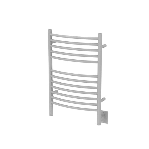 Amba Products ECW Jeeves Model E Curved 12-Bar Hardwired Towel Warmer - 6.5 x 21.25 x 31.75 in. - White Finish