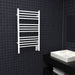 Amba Products CSW Jeeves Model C Straight 13-Bar Hardwired Towel Warmer - 4.5 x 21.25 x 36.75 in. - White Finish