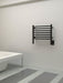 Amba Products HCMB Jeeves Model H Curved 7-Bar Hardwired Towel Warmer - 6.5 x 21.25 x 18.75 in. - Matte Black Finish