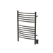 Amba Products ECO Jeeves Model E Curved 12-Bar Hardwired Towel Warmer - 6.5 x 21.25 x 31.75 in. - Oil Rubbed Bronze Finish