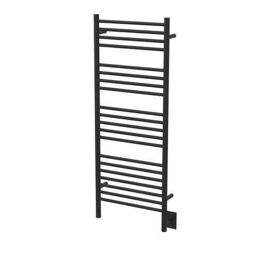 Amba Products DSMB Jeeves Model D Straight 20-Bar Hardwired Towel Warmer - 4.5 x 21.25 x 53.5 in. - Matte Black Finish