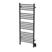 Amba Products DSMB Jeeves Model D Straight 20-Bar Hardwired Towel Warmer - 4.5 x 21.25 x 53.5 in. - Matte Black Finish