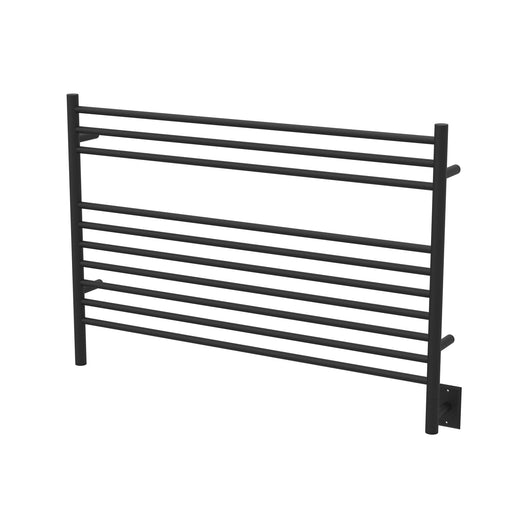 Amba Products LSMB Jeeves Model L Straight 10-Bar Hardwired Towel Warmer - 4.5 x 40.25 x 27.75 in. - Matte Black Finish