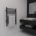 Amba Products ESMB Jeeves Model E Straight 12-Bar Hardwired Towel Warmer - 4.5 x 21.25 x 31.75 in. - Matte Black Finish