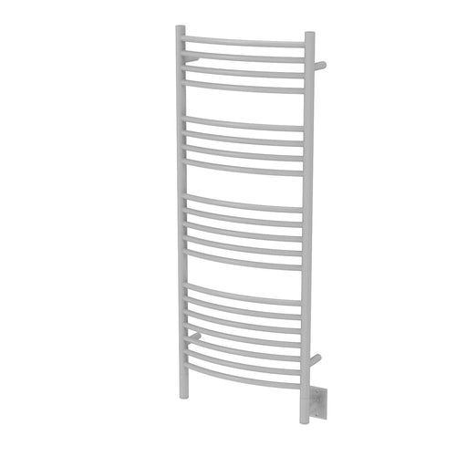 Amba Products DCW Jeeves Model D Curved 20-Bar Hardwired Towel Warmer - 6.5 x 21.25 x 53.5 in. - White Finish