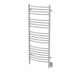 Amba Products DCW Jeeves Model D Curved 20-Bar Hardwired Towel Warmer - 6.5 x 21.25 x 53.5 in. - White Finish