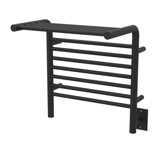 Amba Products MSMB Jeeves Model M Shelf 11-Bar Hardwired Towel Warmer - 15.25 x 21.25 x 22.75 in. - Matte Black Finish