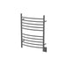 Amba Products RWH-CB Radiant Curved 10-Bar Hardwired + Plug-in Combo Towel Warmer - 5.75 x 24.5 x 31.875 in. - Brushed Finish