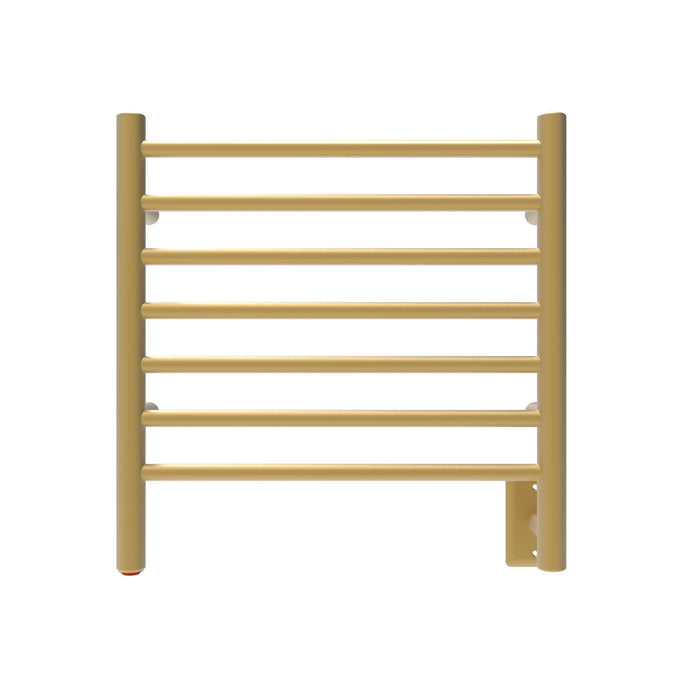 Amba Products RWHS-SSB Radiant 7-Bar Small Hardwired + Plug-in Combo Towel Warmer - 4.75 x 20.5 x 20.125 in. - Satin Brass Finish