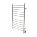 Amba Products RWHL-CB Radiant Curved 12-Bar Large Hardwired + Plug-in Combo Towel Warmer - 5.75 x 24.5 x 41.75 in. - Brushed Finish