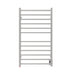 Amba Products RSWHL-B Radiant 12-Bar Large Square Hardwired + Plug-in Combo Towel Warmer - 4.75 x 24.5 x 41.75 in. - Brushed Finish