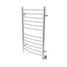 Amba Products RWHL-CP Radiant Curved 12-Bar Large Hardwired + Plug-in Combo Towel Warmer - 5.75 x 24.5 x 41.75 in. - Polished Finish