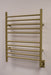 Amba Products RWH-SSB Radiant Straight 10-Bar Hardwired + Plug-in Combo Towel Warmer - 4.75 x 24.5 x 31.875 in. - Satin Brass Finish