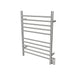 Amba Products RWH-SB Radiant Straight 10-Bar Hardwired + Plug-in Combo Towel Warmer - 4.75 x 24.5 x 31.875 in. - Brushed Finish