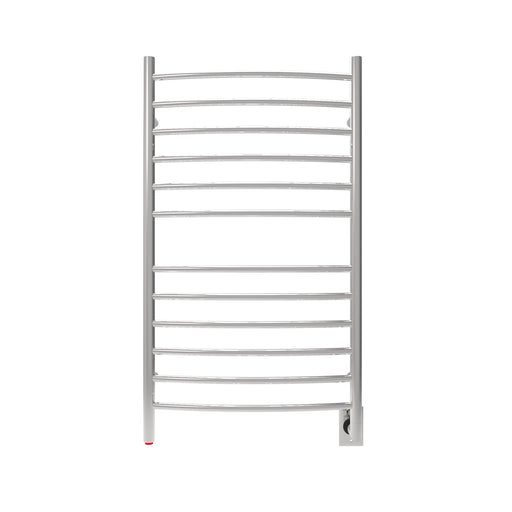 Amba Products RWHL-CP Radiant Curved 12-Bar Large Hardwired + Plug-in Combo Towel Warmer - 5.75 x 24.5 x 41.75 in. - Polished Finish