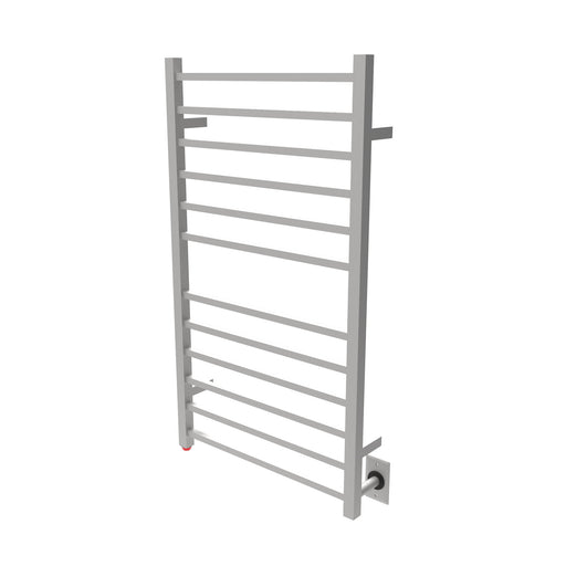 Amba Products RSWHL-B Radiant 12-Bar Large Square Hardwired + Plug-in Combo Towel Warmer - 4.75 x 24.5 x 41.75 in. - Brushed Finish