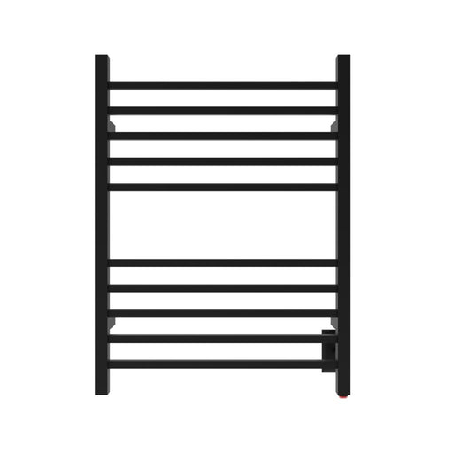 Amba Products RSWH-MB Radiant 10-Bar Square Hardwired + Plug-in Combo Towel Warmer - 4.75 x 24.5 x 31.5 in. - Matte Black Finish