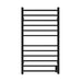 Amba Products RSWHL-MB Radiant 12-Bar Large Square Hardwired + Plug-in Combo Towel Warmer - 4.75 x 24.5 x 41.75 in. - Matte Black Finish