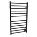 Amba Products RSWHL-MB Radiant 12-Bar Large Square Hardwired + Plug-in Combo Towel Warmer - 4.75 x 24.5 x 41.75 in. - Matte Black Finish