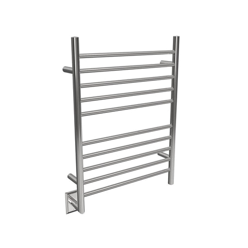 Amba Products RWH-SP-LEFT Radiant Straight 10-Bar Hardwired + Plug-in Combo (Left Side) Towel Warmer - 4.75 x 24.5 x 31.875 in. - Polished Finish