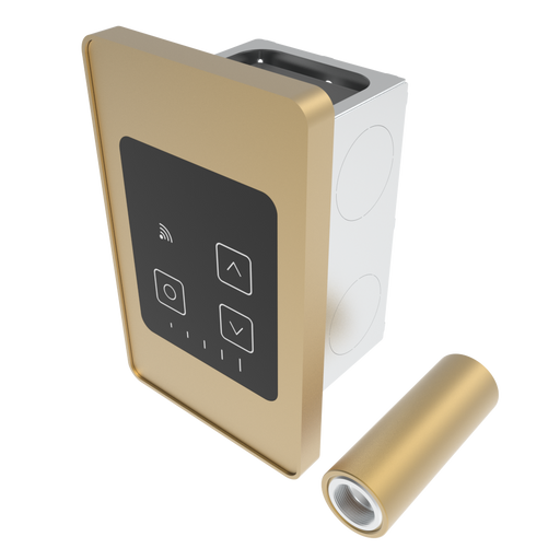 Amba Products ATW-TDHCR-SB Remote Touch Digital Heat Controller - 0.5 x 3.375 x 5.25 in. - Satin Brass Finish