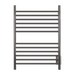 Amba Products Cape Model Cape2332 Straight 12-Bar Hardwired Towel Warmer - 4.625 x 23.875 x 31.5 in. - Brushed Finish