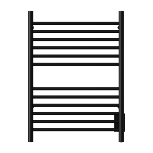 Amba Products Cape Model Cape2332 Straight 12-Bar Hardwired Towel Warmer - 4.625 x 23.875 x 31.5 in. - Matte Black Finish