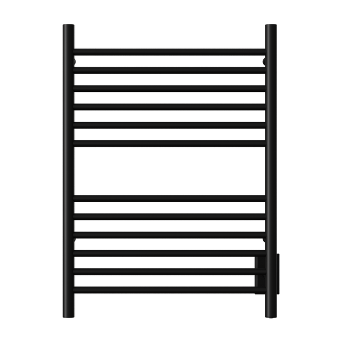 Amba Products Cape Model Cape2332 Straight 12-Bar Hardwired Towel Warmer - 4.625 x 23.875 x 31.5 in. - Matte Black Finish