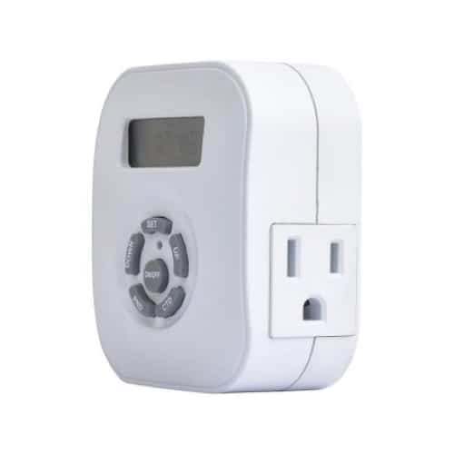 Amba Products Controller ATW-P24 24-Hour/7-Day Plug-in Timer - 1.625 x 3 x 7.25 in. - White Finish