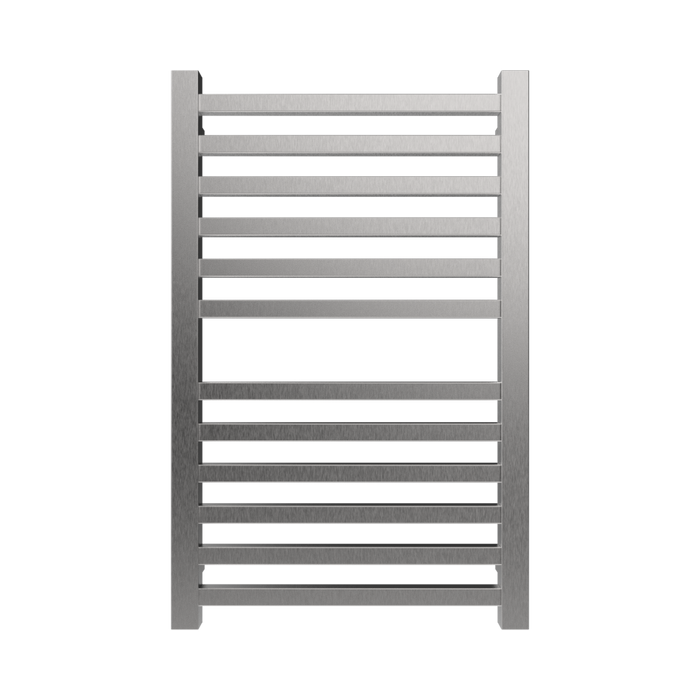 Amba Products Q2132B Quadro 12-Bar Hardwired Towel Warmer - 4.375 x 21.25 x 33.125 in. - Brushed Finish