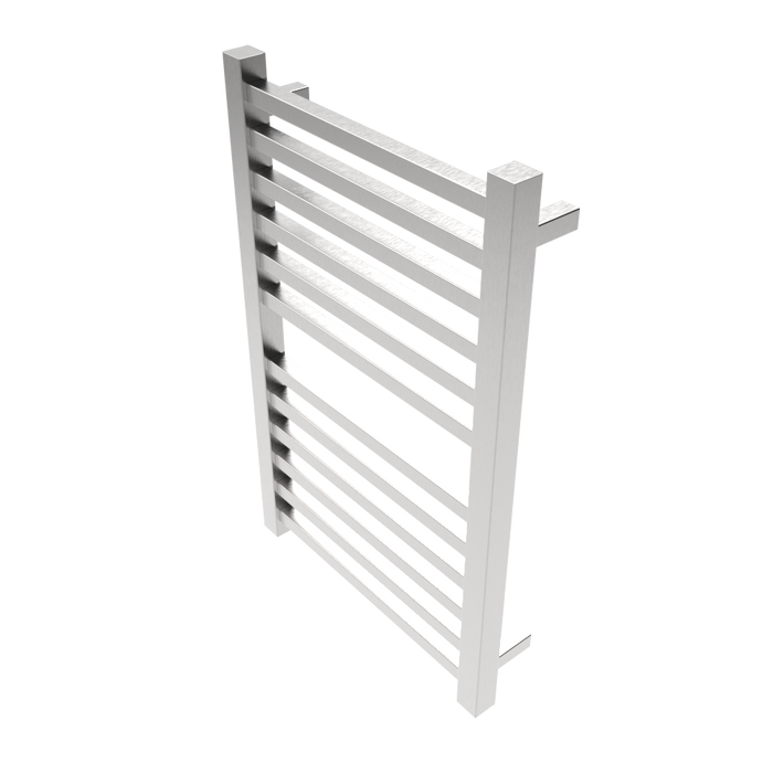 Amba Products Q2132B Quadro 12-Bar Hardwired Towel Warmer - 4.375 x 21.25 x 33.125 in. - Brushed Finish