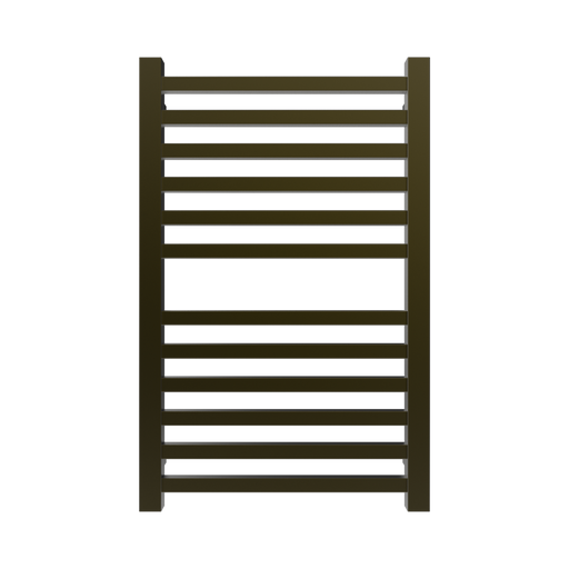 Amba Products Q2132BB Quadro 12-Bar Hardwired Towel Warmer - 4.375 x 21.25 x 33.125 in. - Brushed Bronze Finish