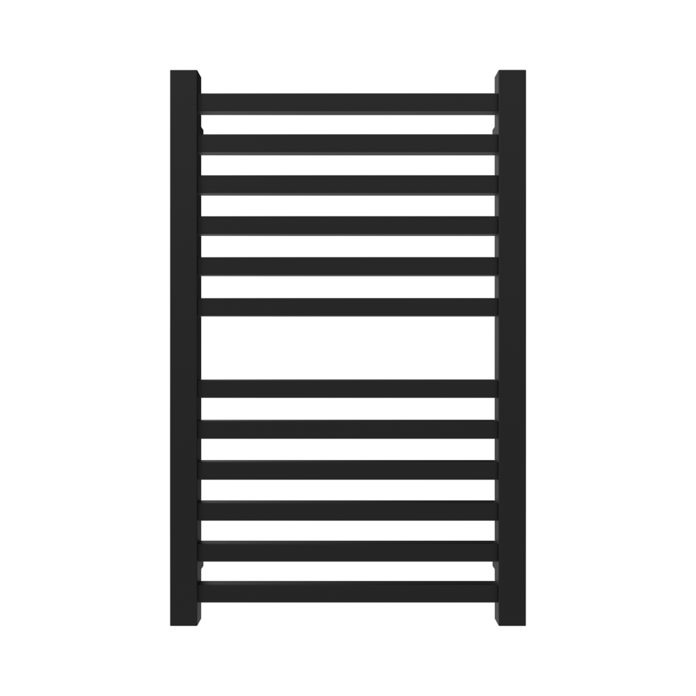 Amba Products Q2132MB Quadro 12-Bar Hardwired Towel Warmer - 4.375 x 21.25 x 33.125 in. - Matte Black Finish