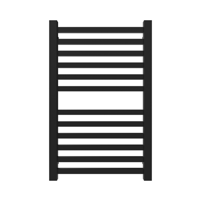 Amba Products Q2132MB Quadro 12-Bar Hardwired Towel Warmer - 4.375 x 21.25 x 33.125 in. - Matte Black Finish