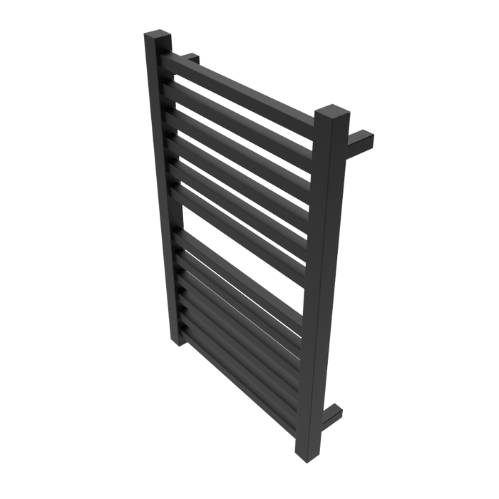 Amba Products Q2132MB Quadro 12-Bar Hardwired Towel Warmer - 4.375 x 21.25 x 33.125 in. - Matte Black Finish