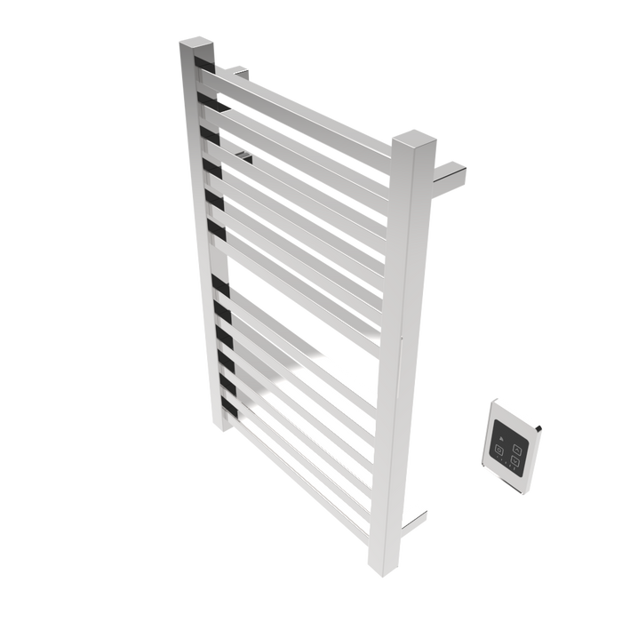 Amba Products Q2132P Quadro 12-Bar Hardwired Towel Warmer - 4.375 x 21.25 x 33.125 in. - Polished Finish