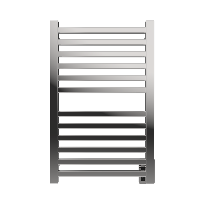 Amba Products Q2132P Quadro 12-Bar Hardwired Towel Warmer - 4.375 x 21.25 x 33.125 in. - Polished Finish