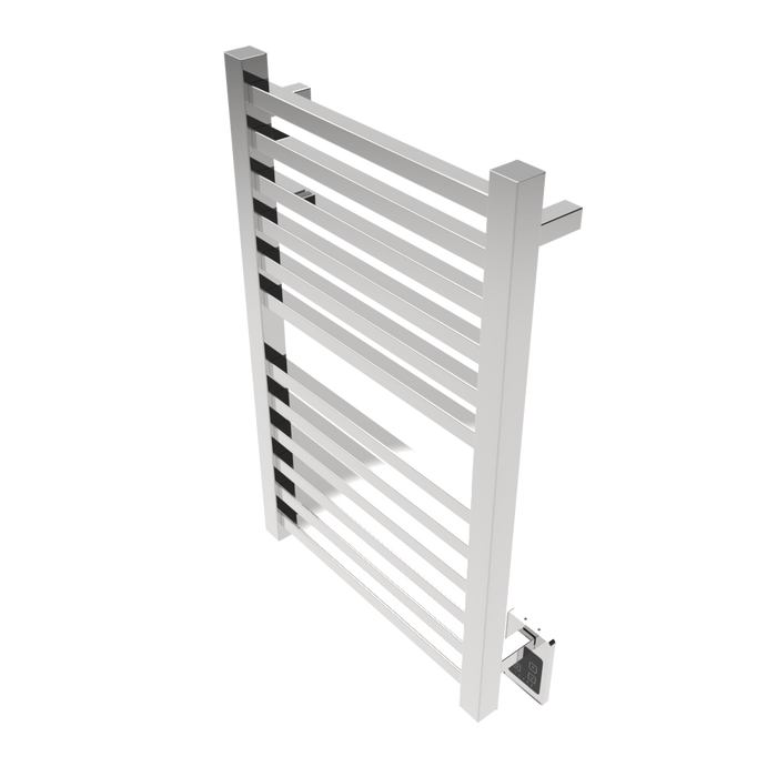 Amba Products Q2132P Quadro 12-Bar Hardwired Towel Warmer - 4.375 x 21.25 x 33.125 in. - Polished Finish