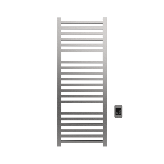 Amba Products Q2154B Quadro 20-Bar Hardwired Towel Warmer - 4.375 x 21.25 x 54.375 in. - Brushed Finish