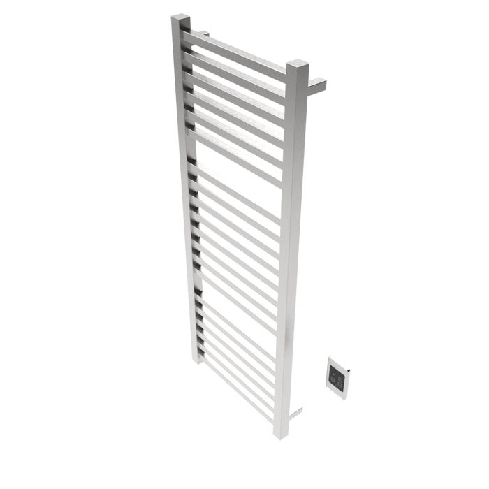 Amba Products Q2154B Quadro 20-Bar Hardwired Towel Warmer - 4.375 x 21.25 x 54.375 in. - Brushed Finish