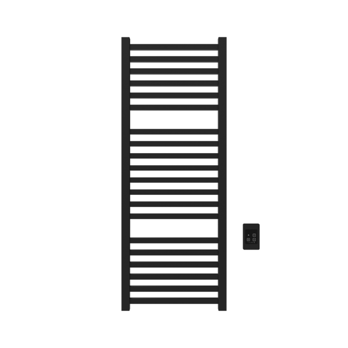 Amba Products Q2154MB Quadro 20-Bar Hardwired Towel Warmer - 4.375 x 21.25 x 54.375 in. - Matte Black Finish