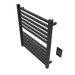 Amba Products Q2932MB Quadro 12-Bar Hardwired Towel Warmer - 4.375 x 29.125 x 33.125 in. - Matte Black Finish