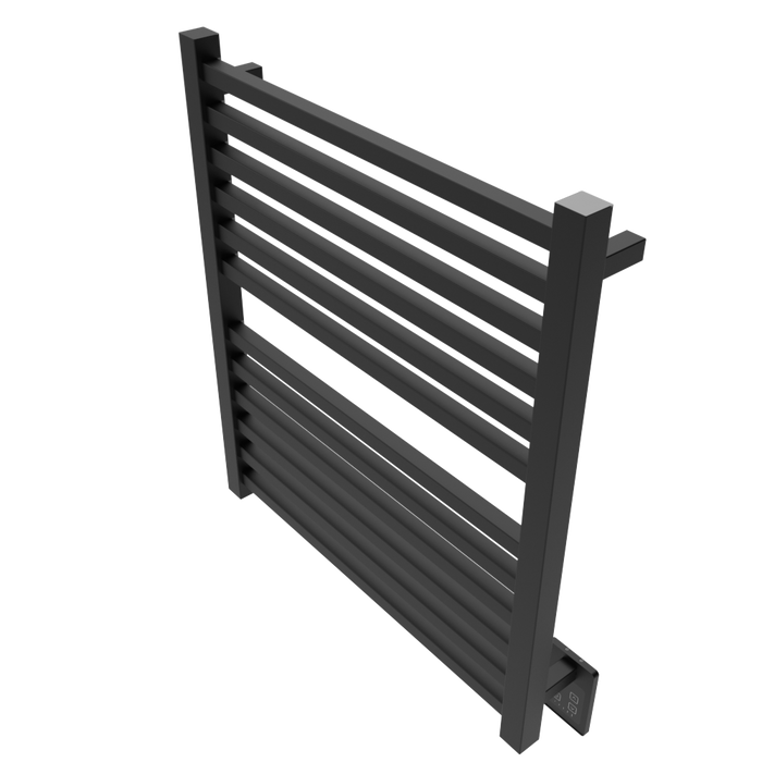 Amba Products Q2932MB Quadro 12-Bar Hardwired Towel Warmer - 4.375 x 29.125 x 33.125 in. - Matte Black Finish