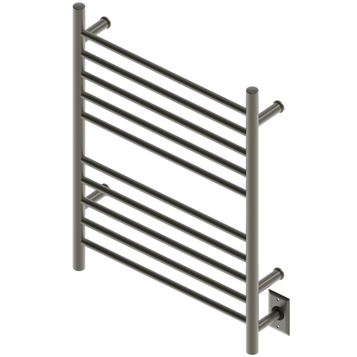 Amba Products RWH-SBB Radiant Straight 10-Bar Hardwired + Plug-in Combo Towel Warmer - 4.75 x 24.5 x 31.875 in. - Brushed Bronze Finish