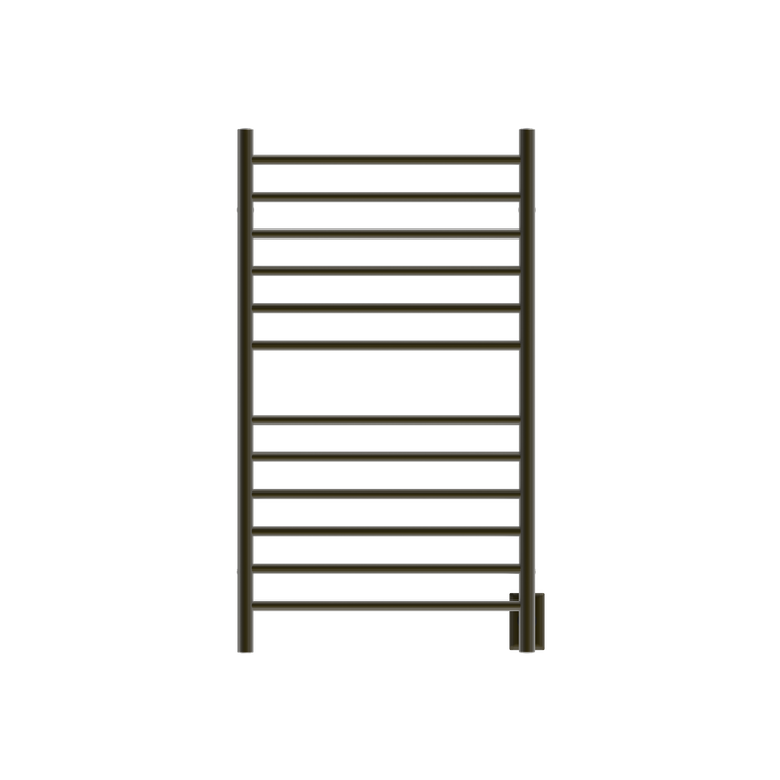 Amba Products RWHL-SBB Radiant Straight 12-Bar Large Hardwired + Plug-in Combo Towel Warmer - 4.75 x 24.5 x 41.75 in. - Brushed Bronze Finish